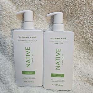 Set Of 2 Native Volumizing Shampoo in the Cucumber & Mint Scent